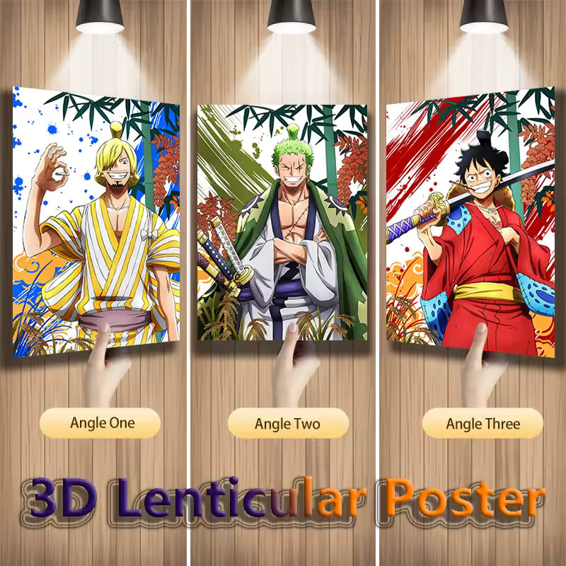 Affiche 3D illusion - Monster trio