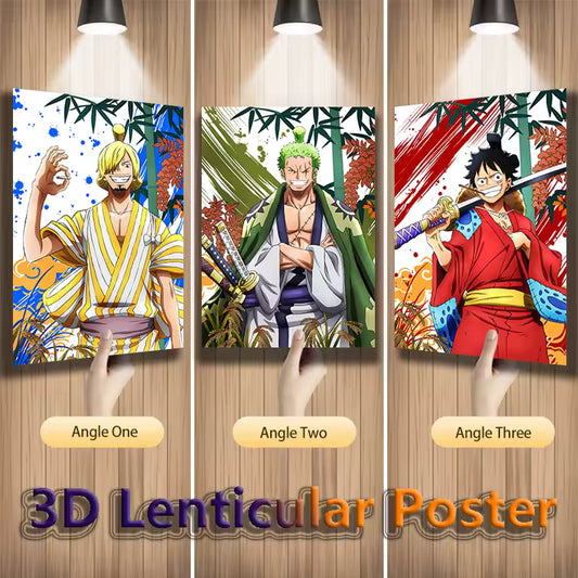 Affiche 3D illusion - Monster trio